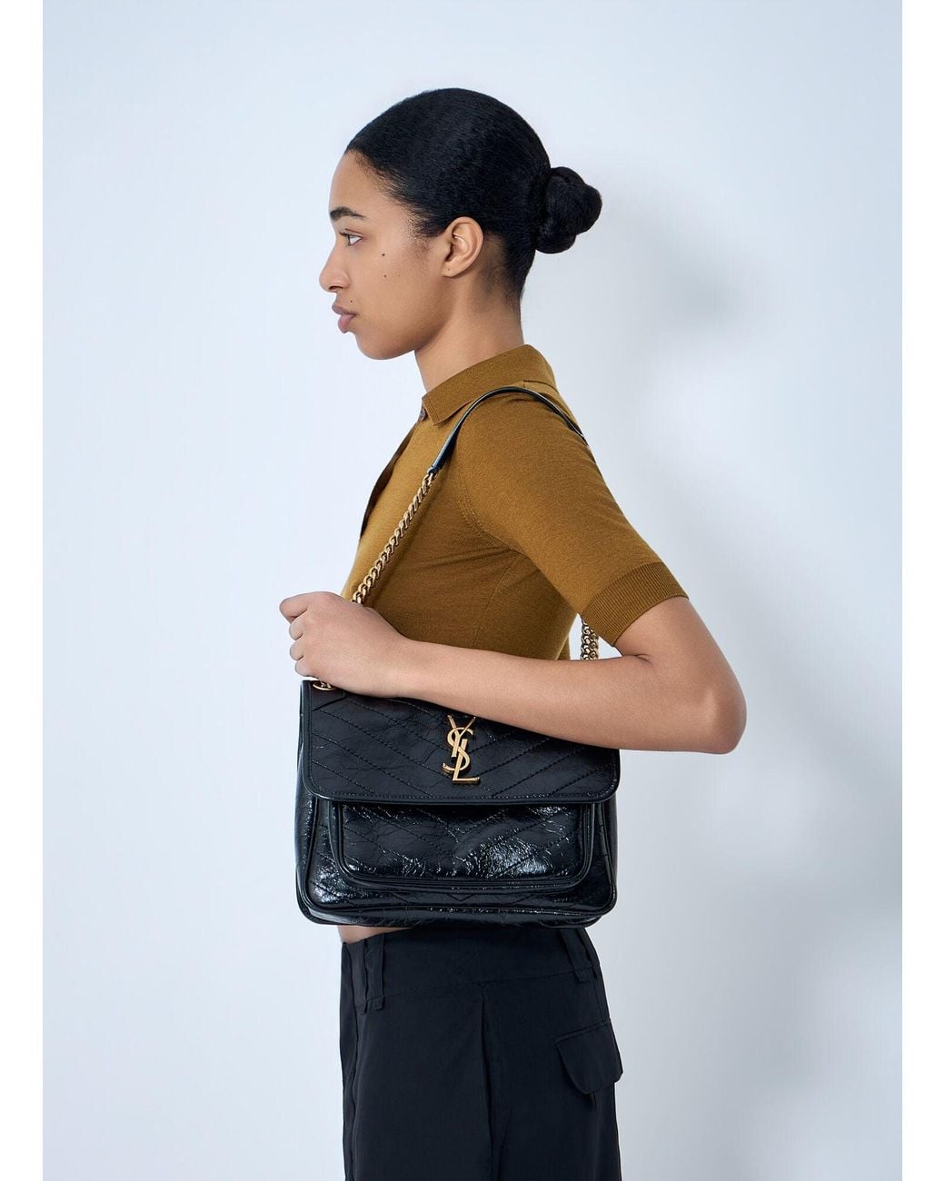 Saint Laurent Blue Niki Medium Vintage Shoulder Bag