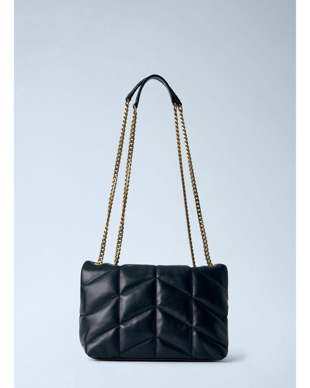 Saint Laurent Blue Toy Puffer Shoulder Bag
