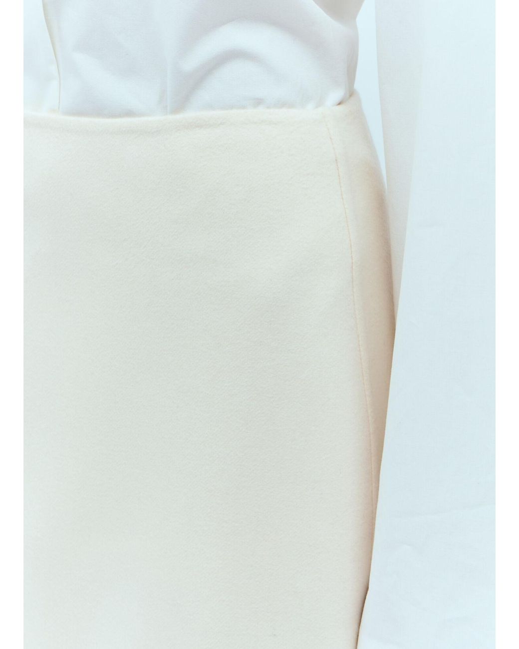 The Row Blue High Waist Bartellette Midi Skirt