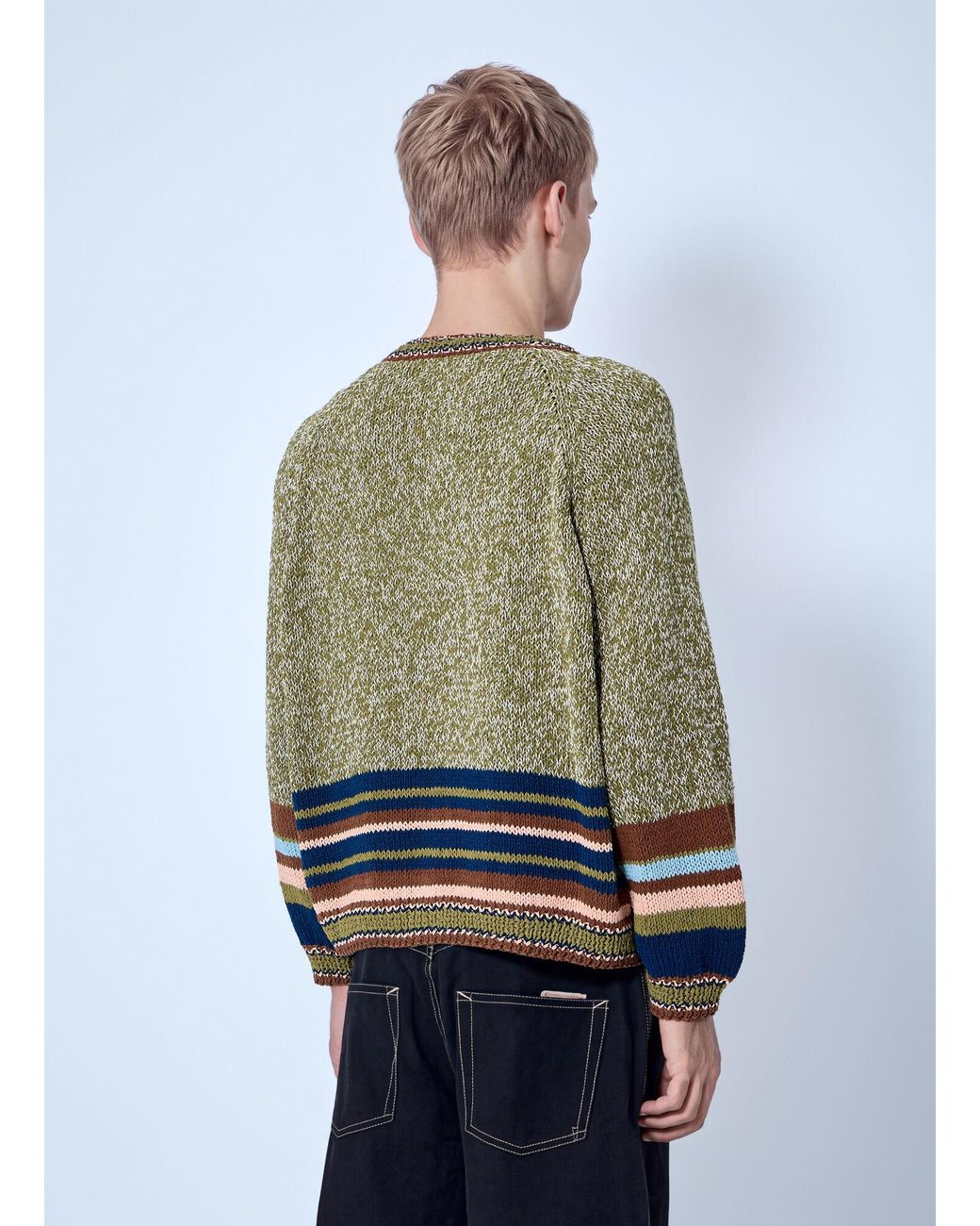 STORY mfg. Green Mountain Fern Bulb Knit Jumper for men