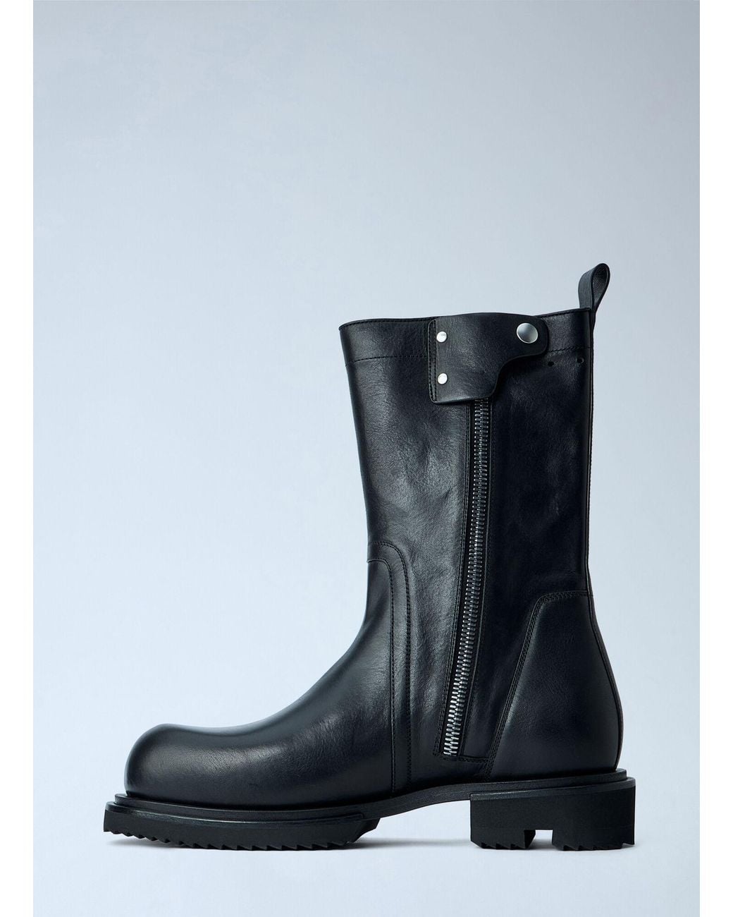 Rick Owens Blue Creeper Elastic Boots for men