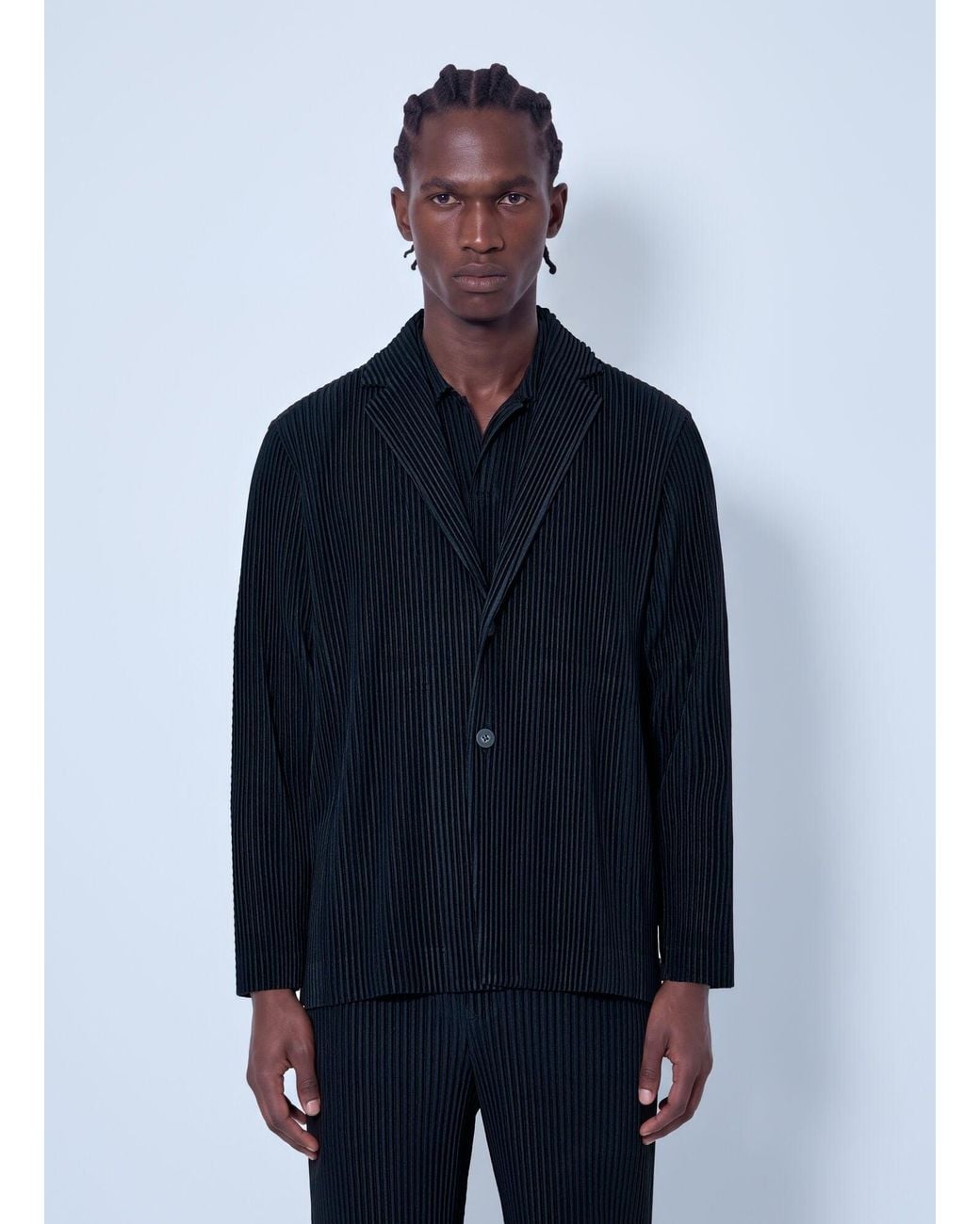 Homme Plissé Issey Miyake Blue Basics Jackets for men