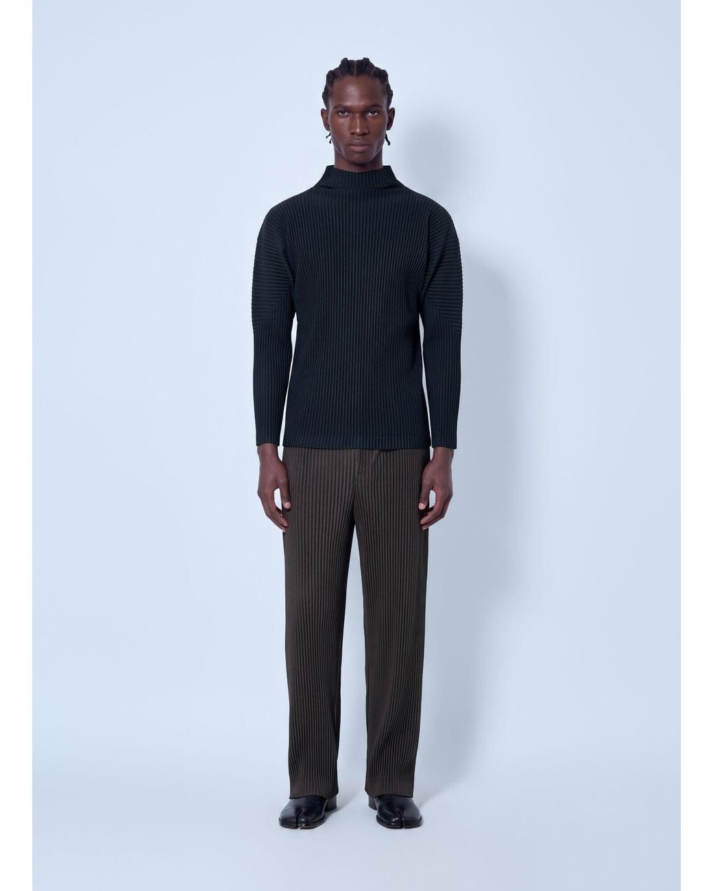 Homme Plissé Issey Miyake Black July Pleated Pants for men