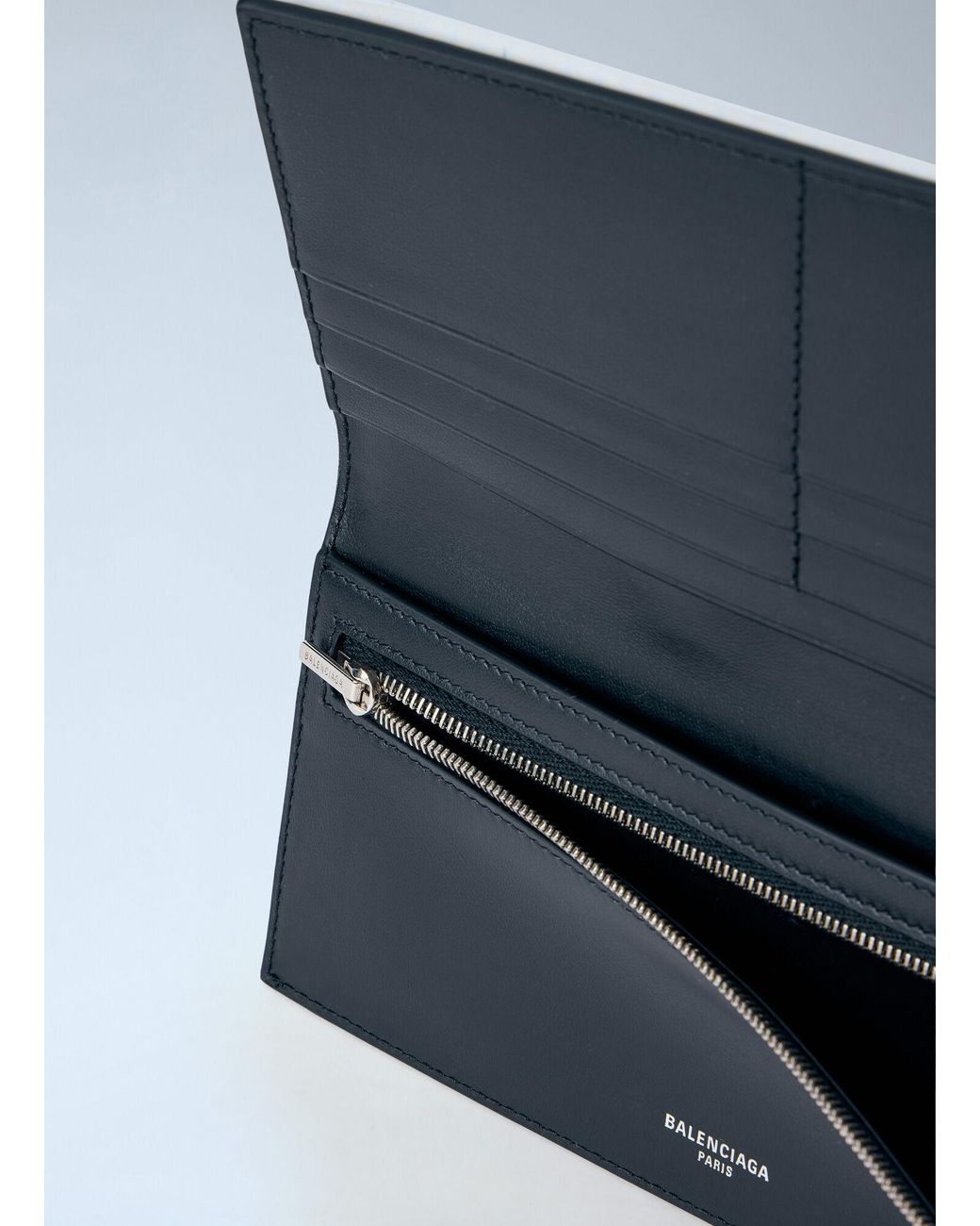 Balenciaga Blue Passport Long Wallet 1 Ticket for men
