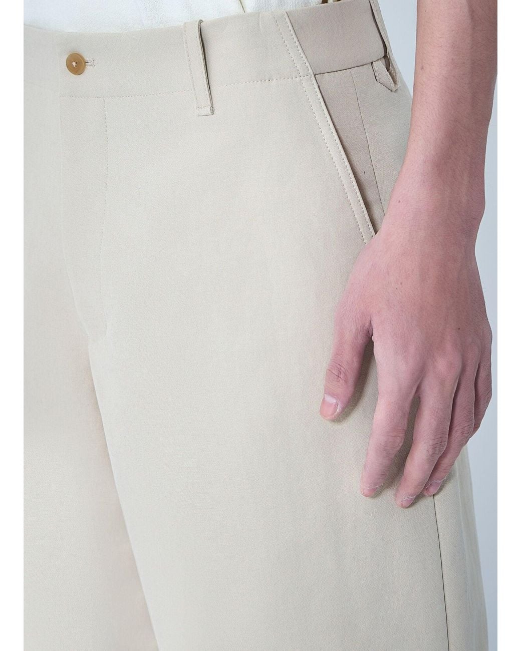 Jacquemus Natural Le Short Camargue for men