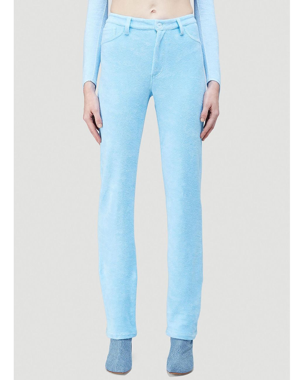 Maisie Wilen Blue Mockuentary Knitted Pants