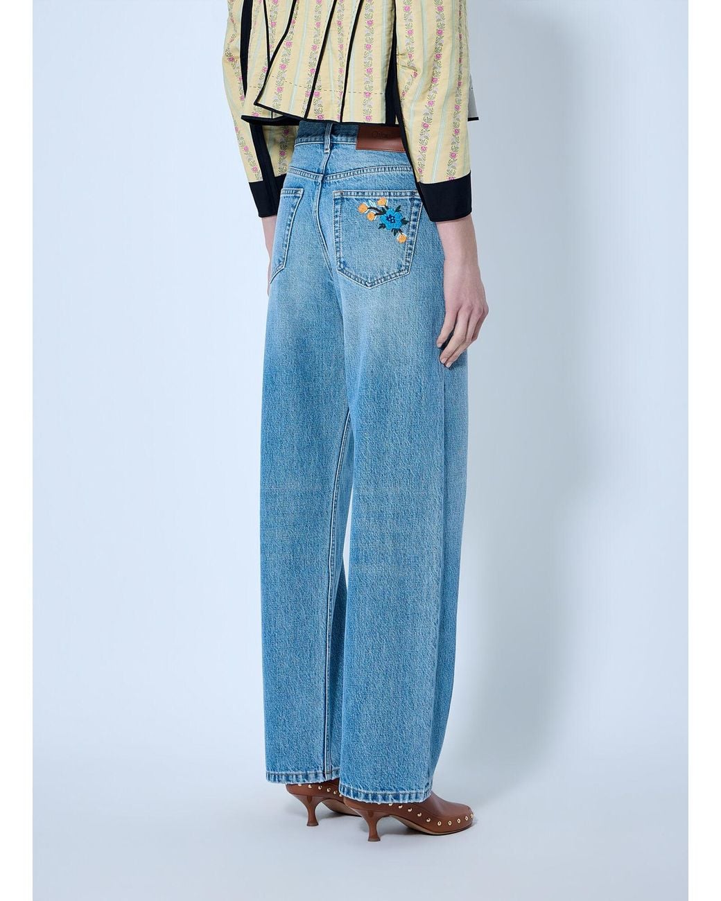 Chloé Blue Straight Jeans