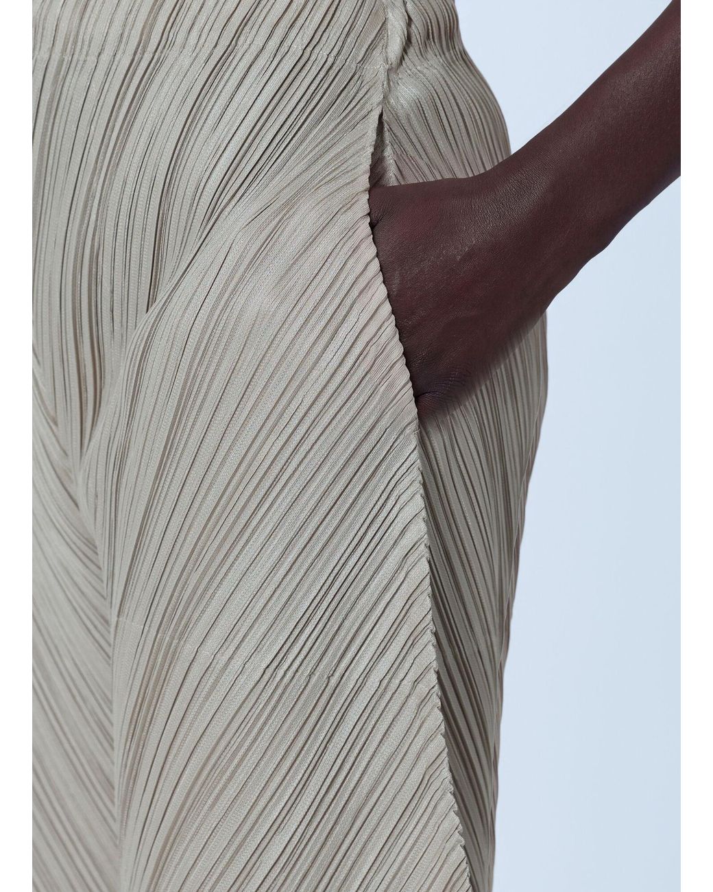 Pleats Please Issey Miyake Natural Thicker Bottoms 1 Trousers