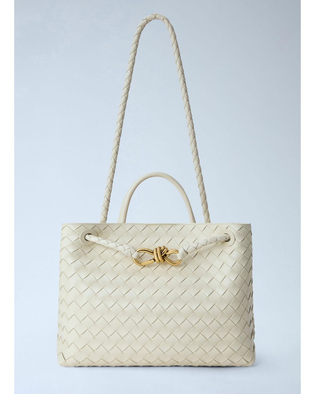 Bottega Veneta Blue Medium Andiamo Handbag