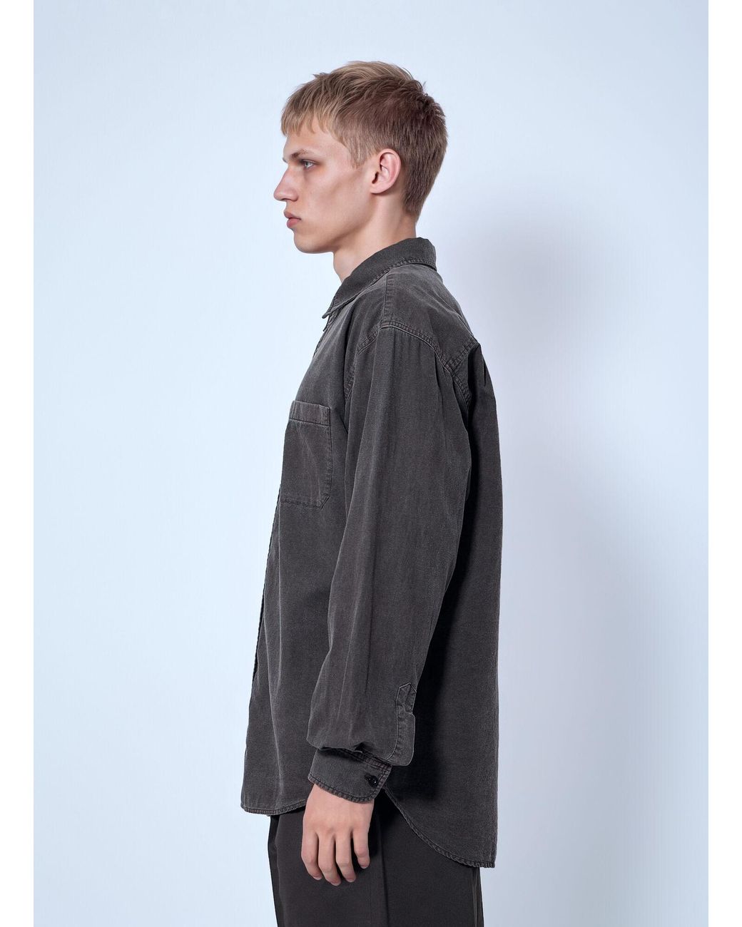 The Row Gray Sadel Shirt for men