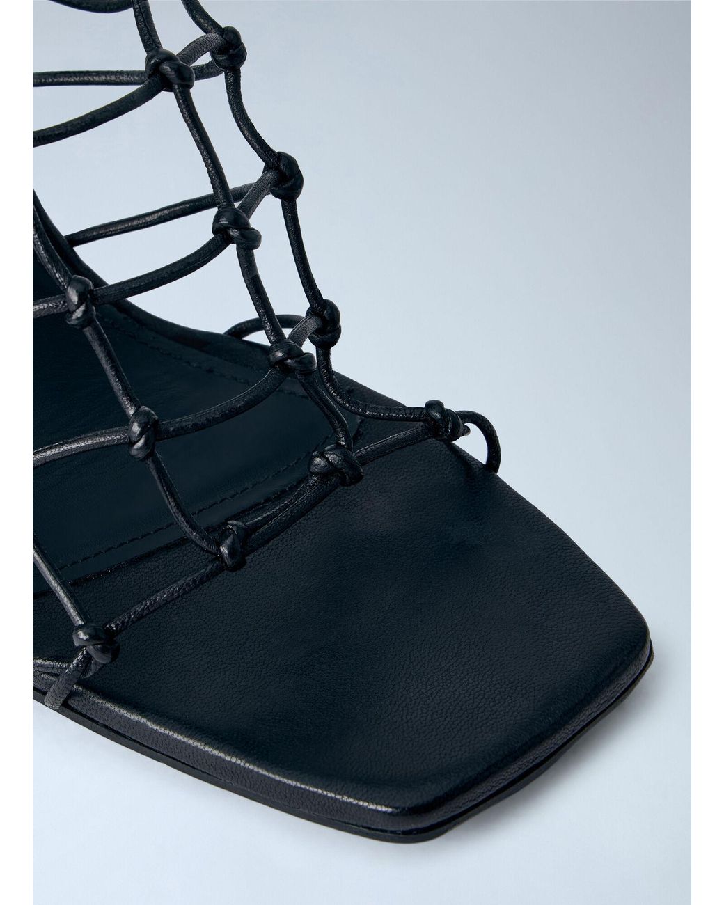 Rick Owens White Web Cantilever 8 Sandals