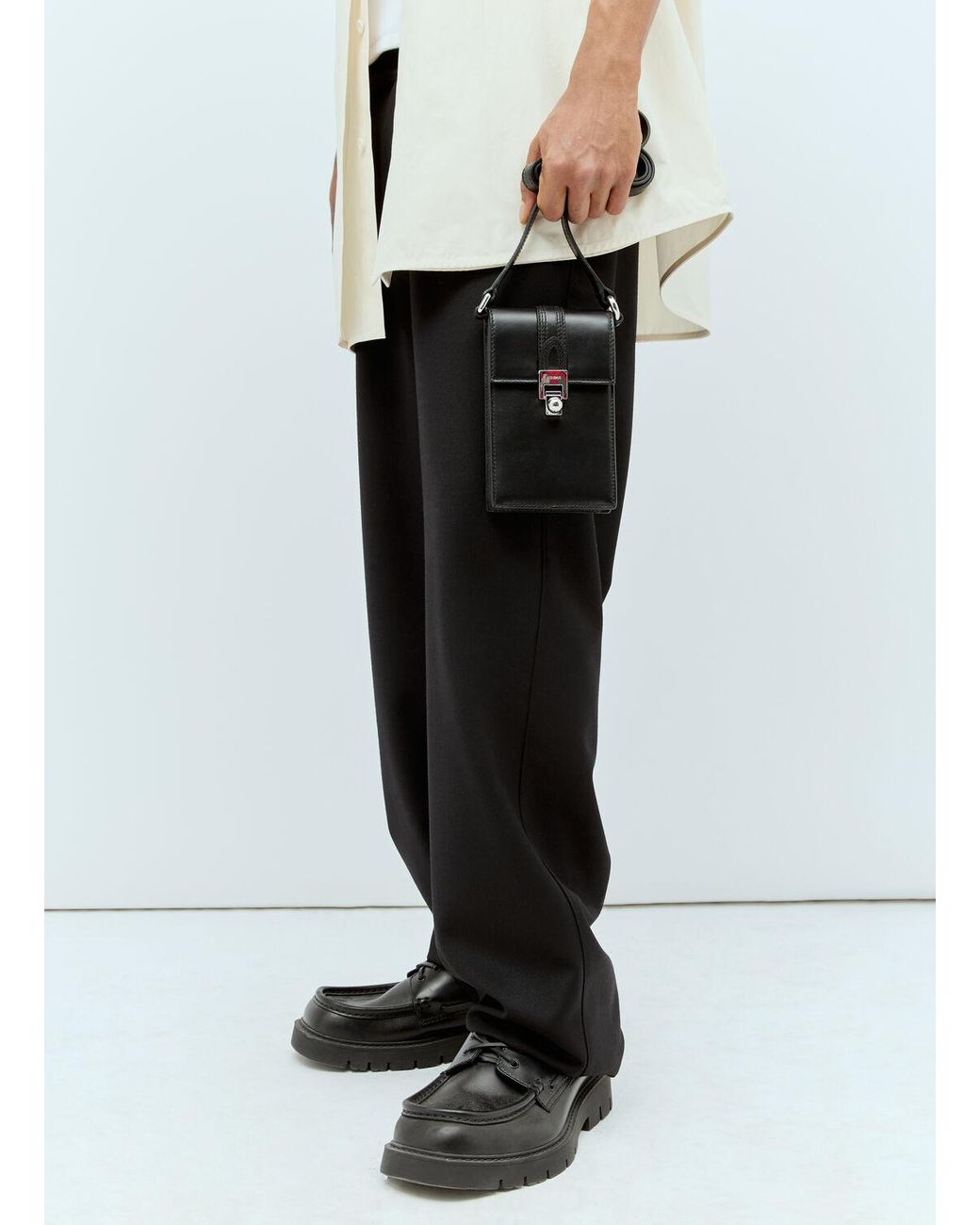 Jacquemus Le Petit Maleti Crossbody Bag in White for Men | Lyst