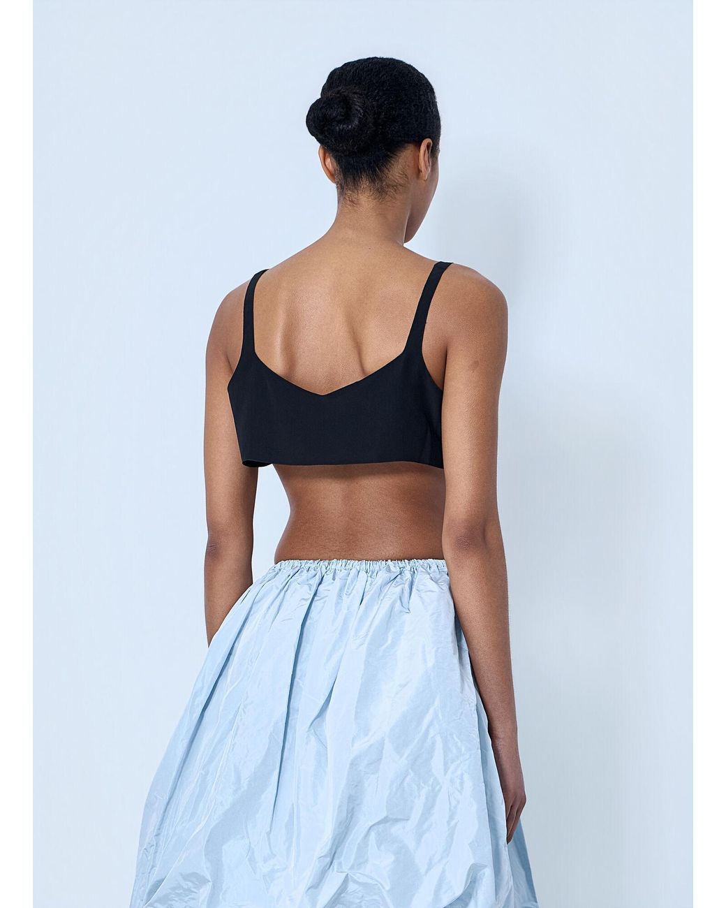 Prada White Structured Bralette Top