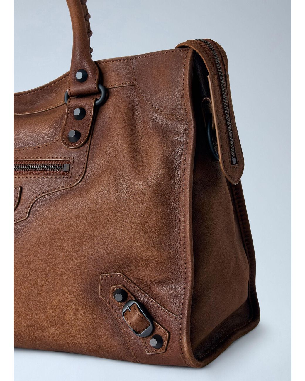 Balenciaga Brown Le City Bag Medium