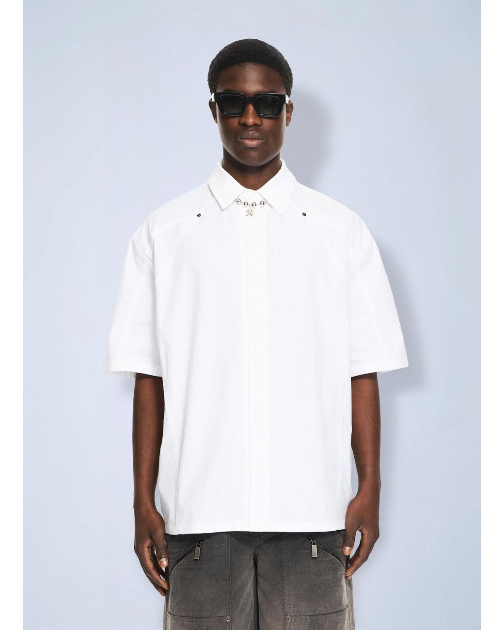 Off-White c/o Virgil Abloh White Owr Popl Sporty Bowl Shirt for men