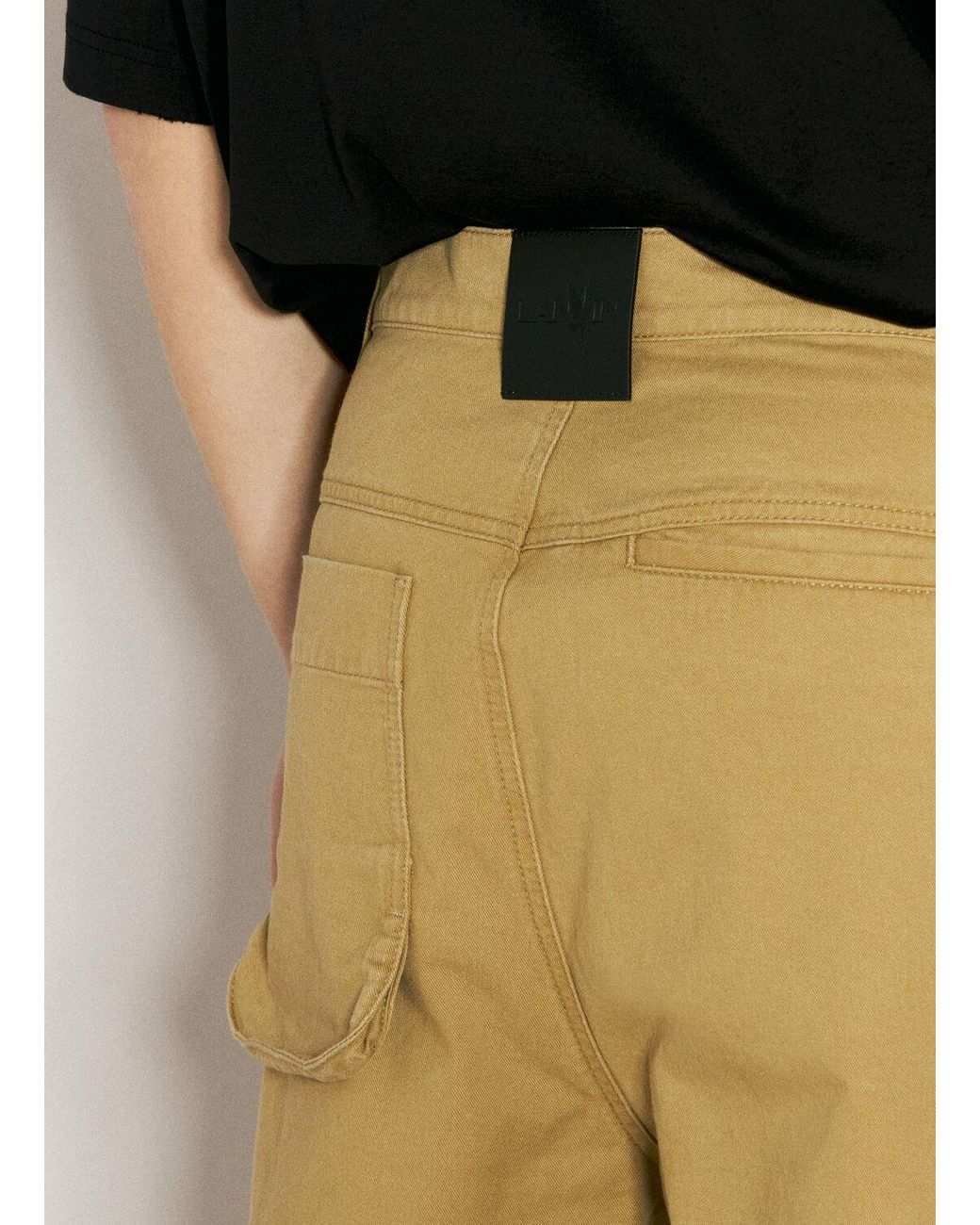 Lanvin x Future Yellow Utility Pockets Pants for men