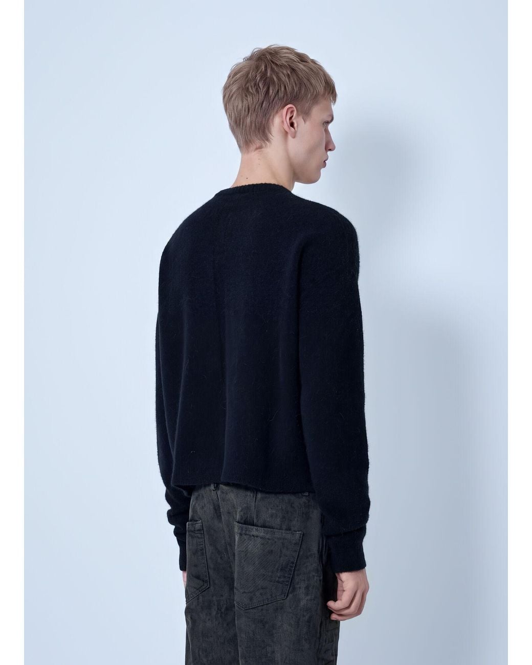 Rick Owens Blue Tower Round Neck Top for men