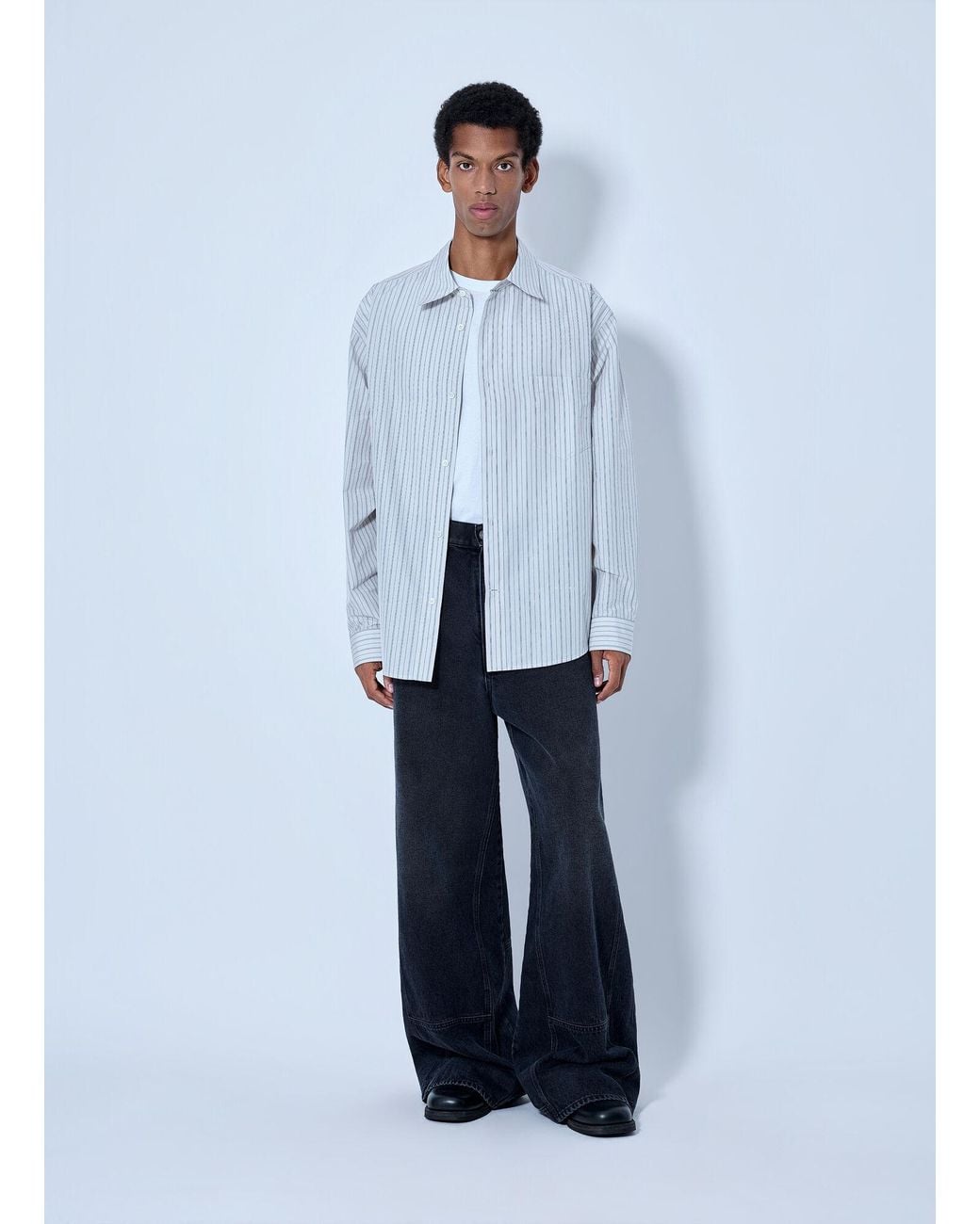 Marni Blue Denim Workwear Trousers for men