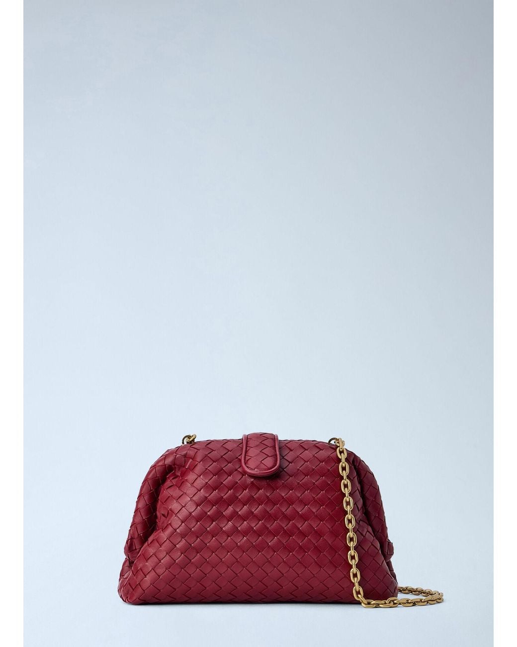 Bottega Veneta Red Small Lauren Shoulder Bag