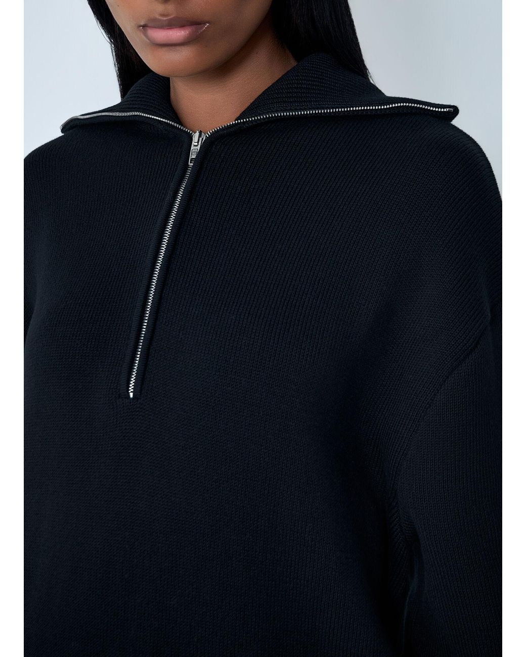 Balenciaga Blue Zip-Up Sweater