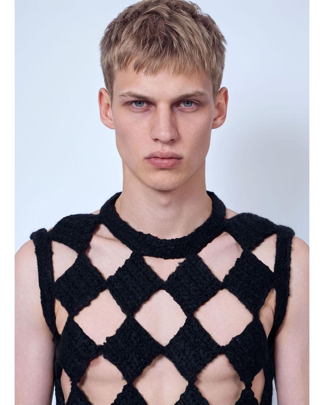 Rick Owens Blue Sarutanya Tank Top for men