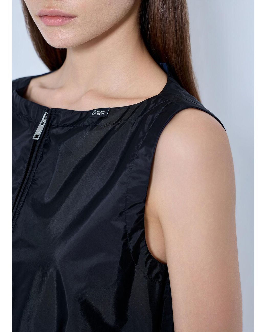 Prada Blue Re-Nylon Mini Dress