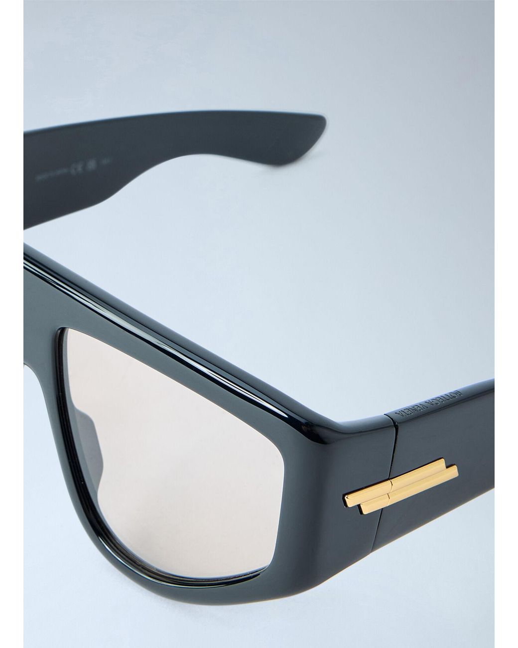Bottega Veneta Gray Classic Geometric Frame Sunglasses