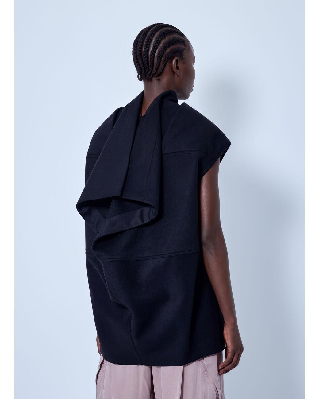 Rick Owens Blue Pelican Tunic Top