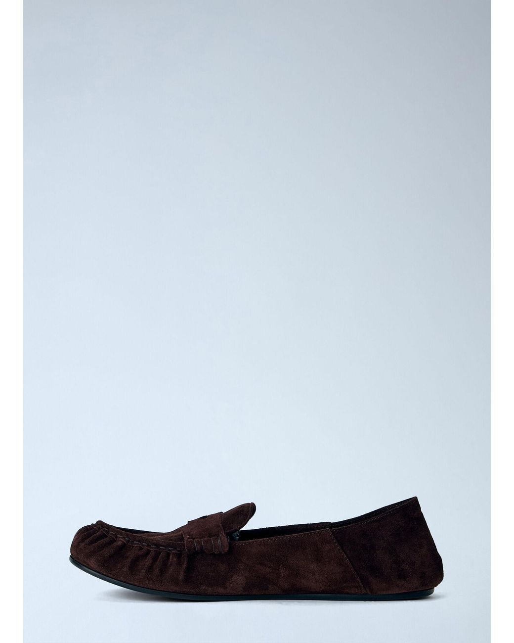 Acne White Suede Saddle Loafers for men