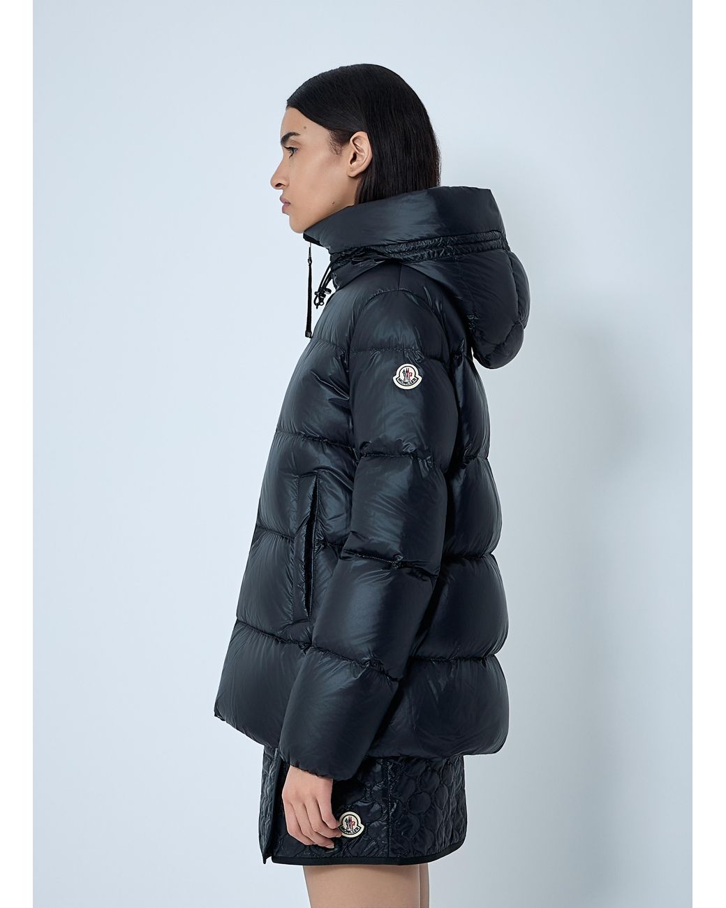 Moncler Blue Serittes Short Parka