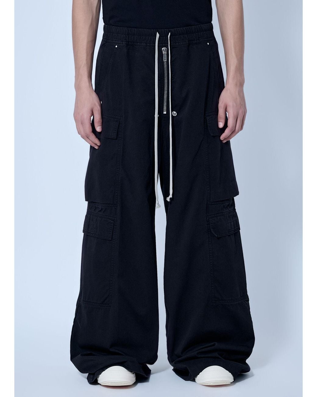 Rick Owens Blue Double Cargo Jumbo Belas Pants for men