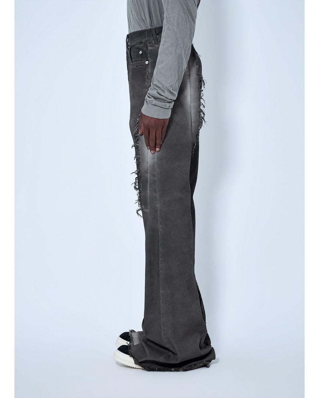 Rick Owens Gray Bolan Bootcut Jeans for men