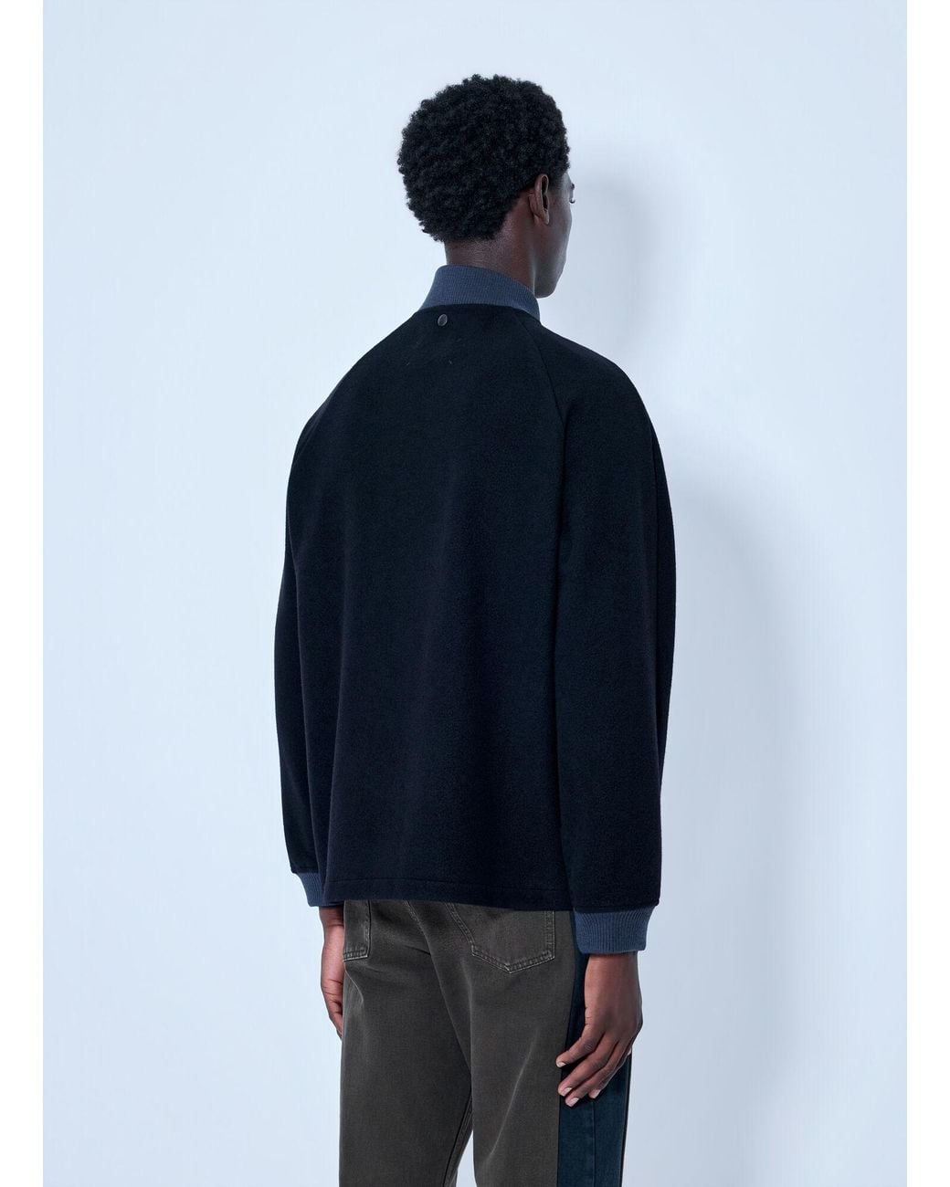Maison Margiela Blue Double Zippers Jacket for men