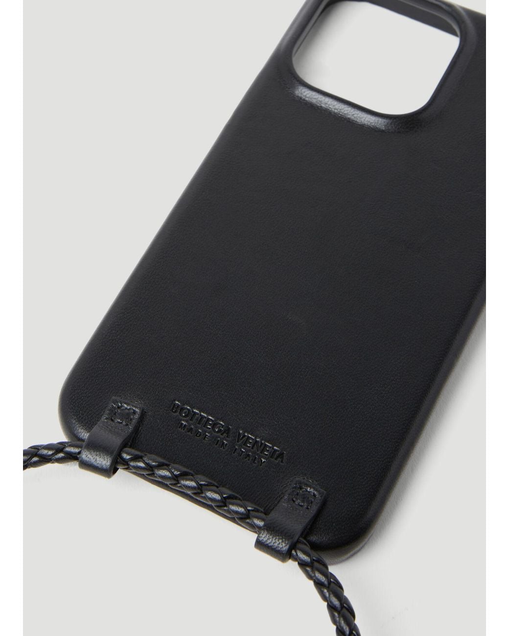 Bottega Veneta White Iphone 14 Pro Max Leather Case for men