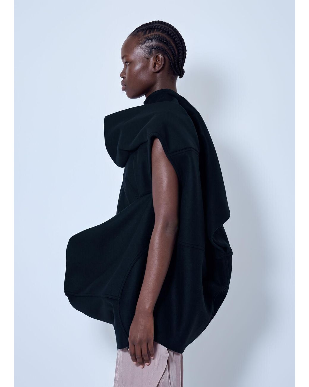 Rick Owens Blue Pelican Tunic Top