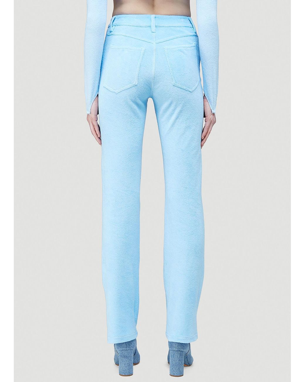 Maisie Wilen Blue Mockuentary Knitted Pants