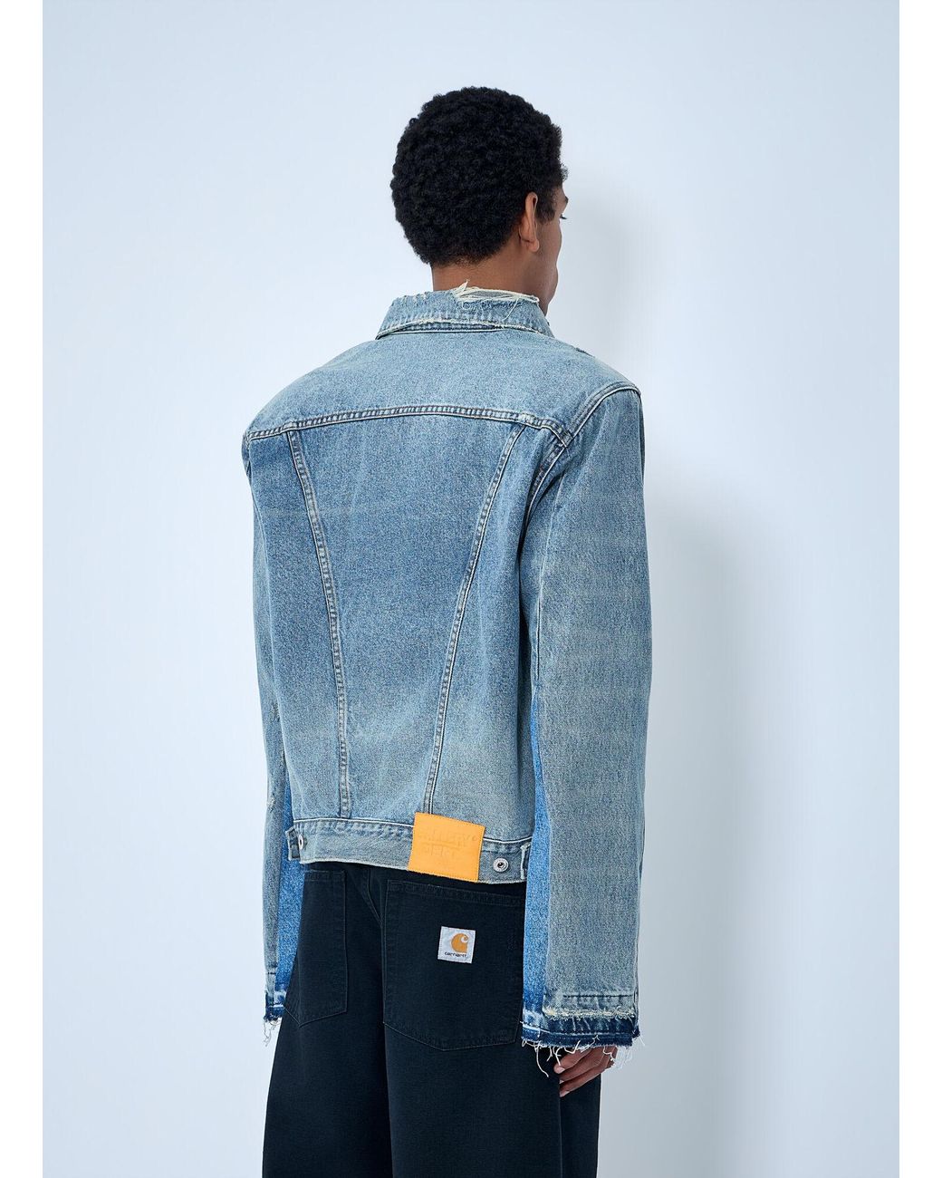 GALLERY DEPT. Blue Panelled Denim Jacket for men