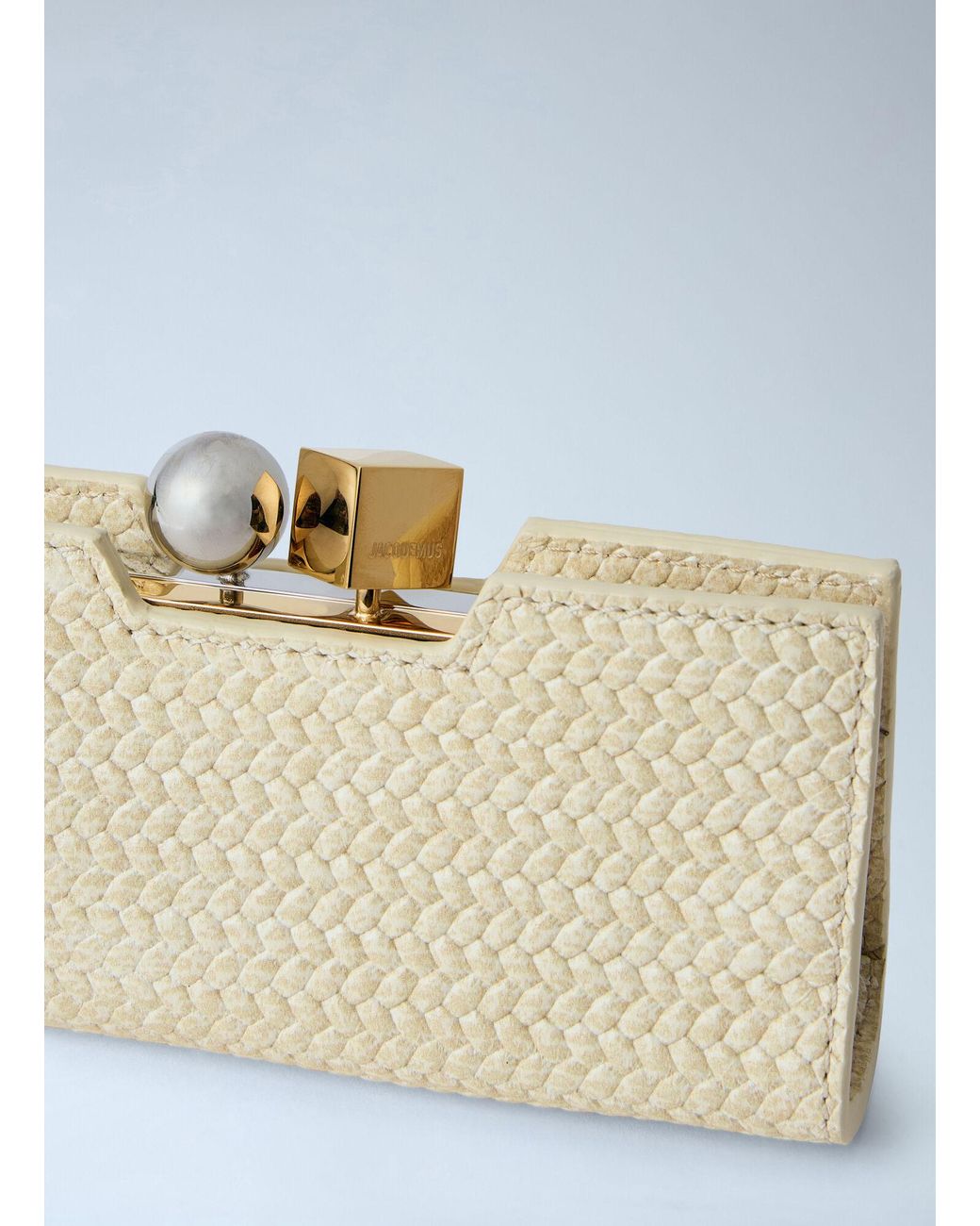 Jacquemus Green The Poireau Clutch Bag