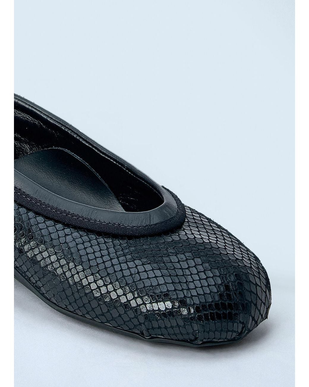 Dries Van Noten Black Mesh Ballet Flats