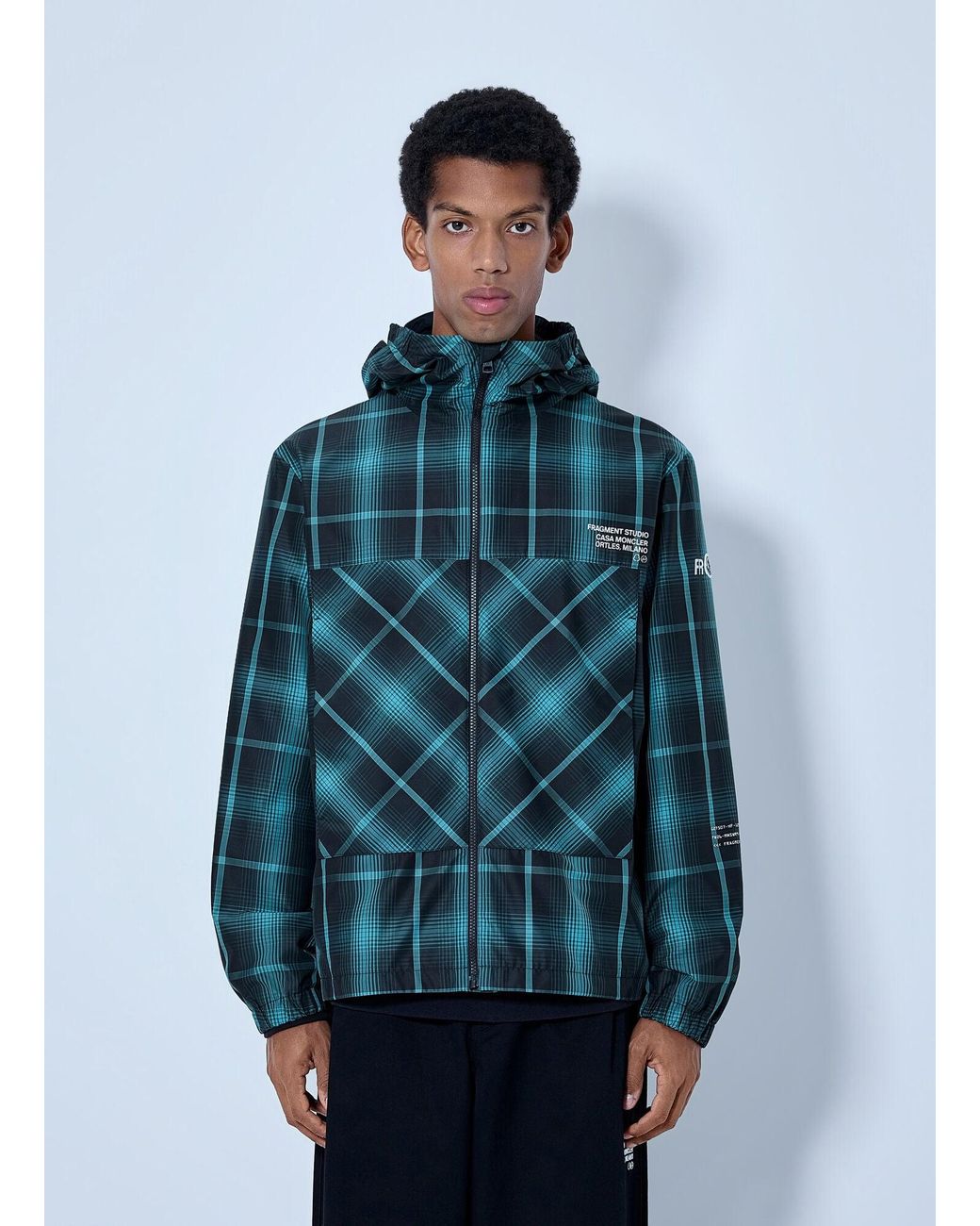 Moncler X Fragment Hiroshi Fujiwara Blue Jitsuyo Jacket for men