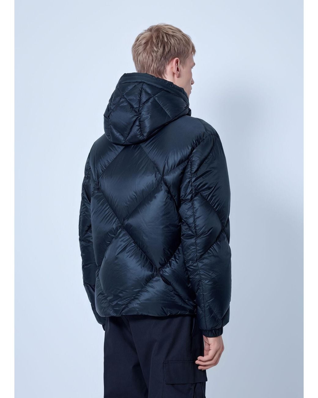 Moncler Blue Valclaire Hooded Diamond-quilted Down Jacket for men