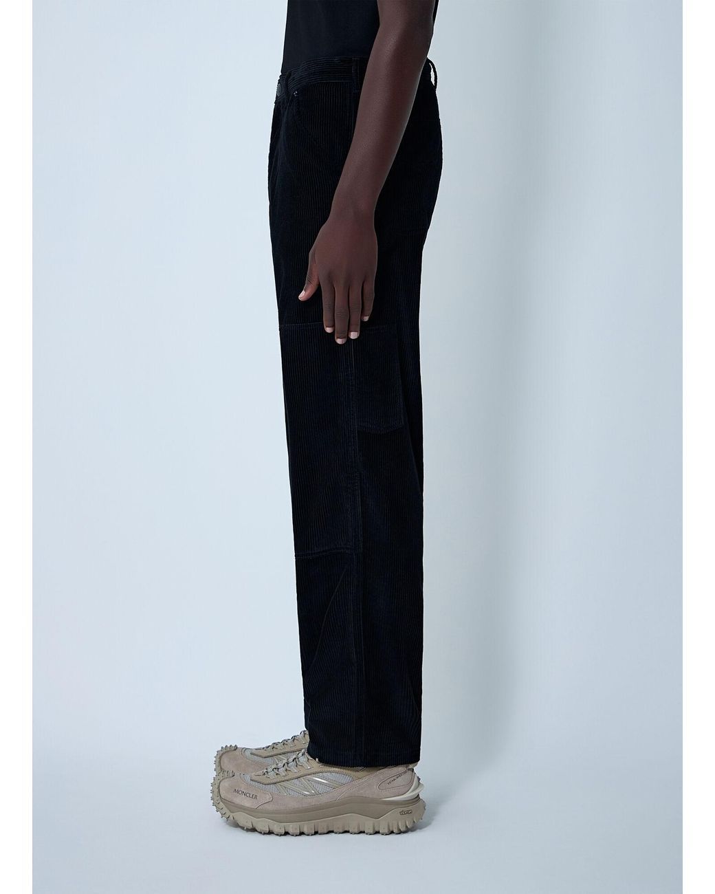 Moncler Black Cotton Pants for men