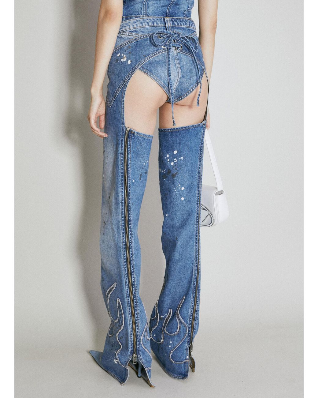 Guess Blue Micro Denim Shorts