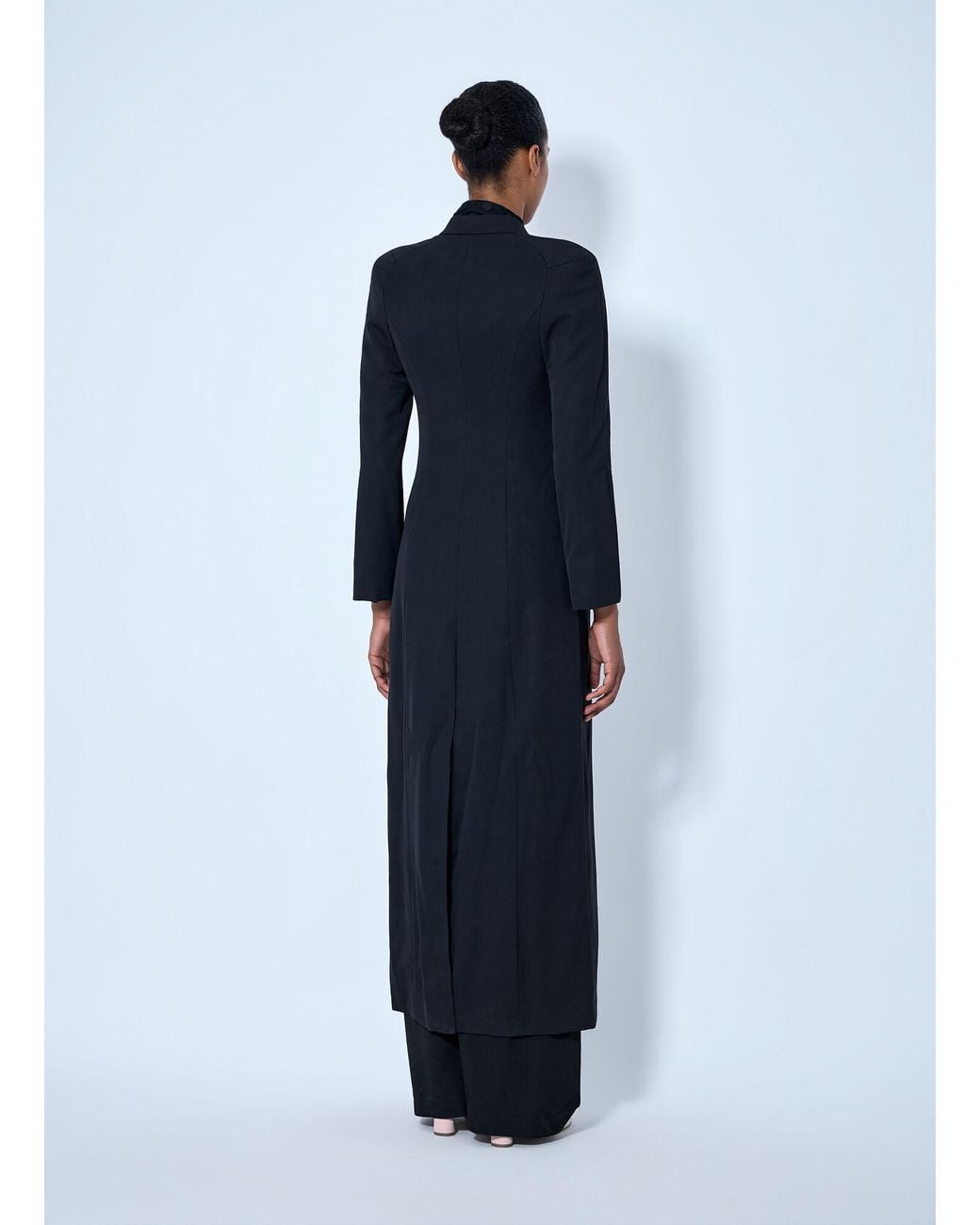 Dries Van Noten Blue Ronna Double-Breasted Wool Coat