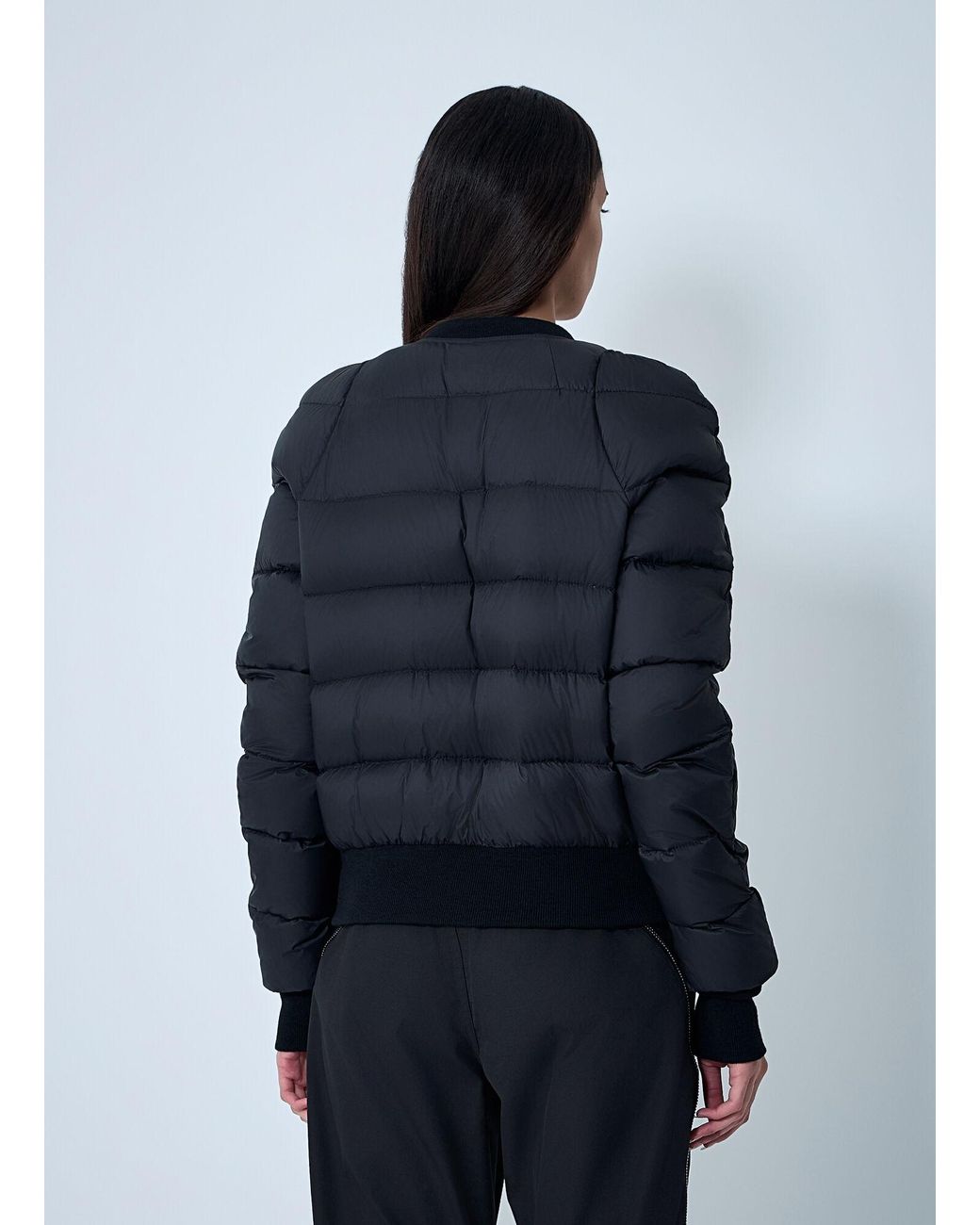 Rick Owens Blue Duvet Bomber Coat