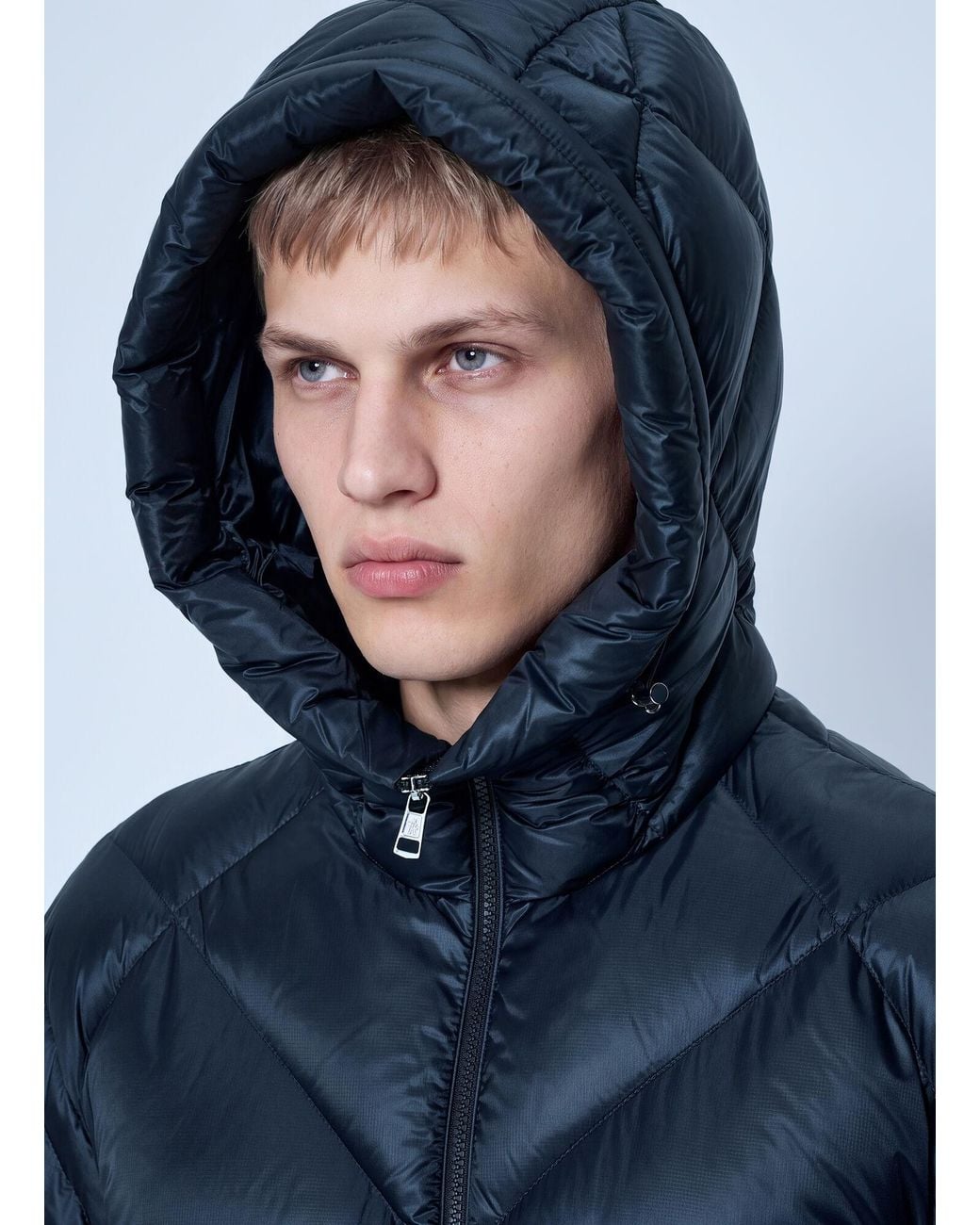 Moncler Blue Valclaire Hooded Diamond-quilted Down Jacket for men