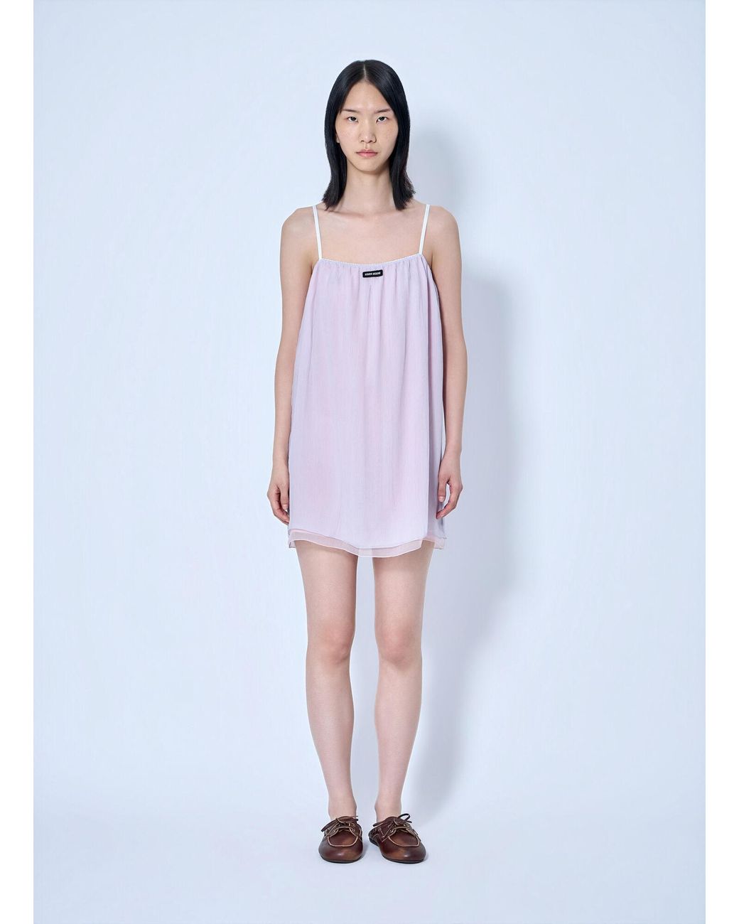 Miu Miu White Wisteria Chiffon Dress