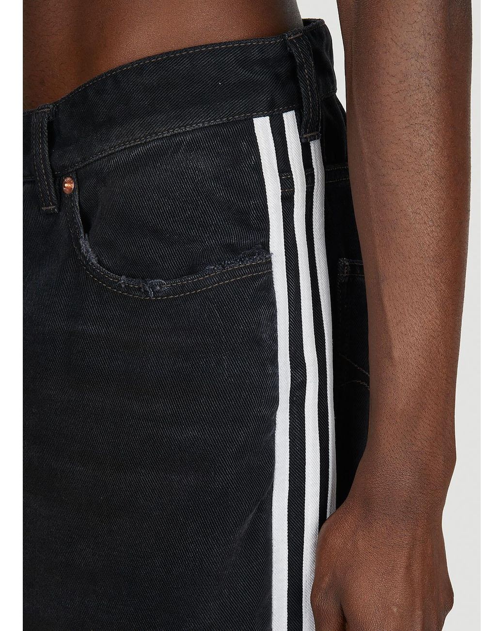 BALENCIAGA X ADIDAS Baggy Jeans in Black for Men