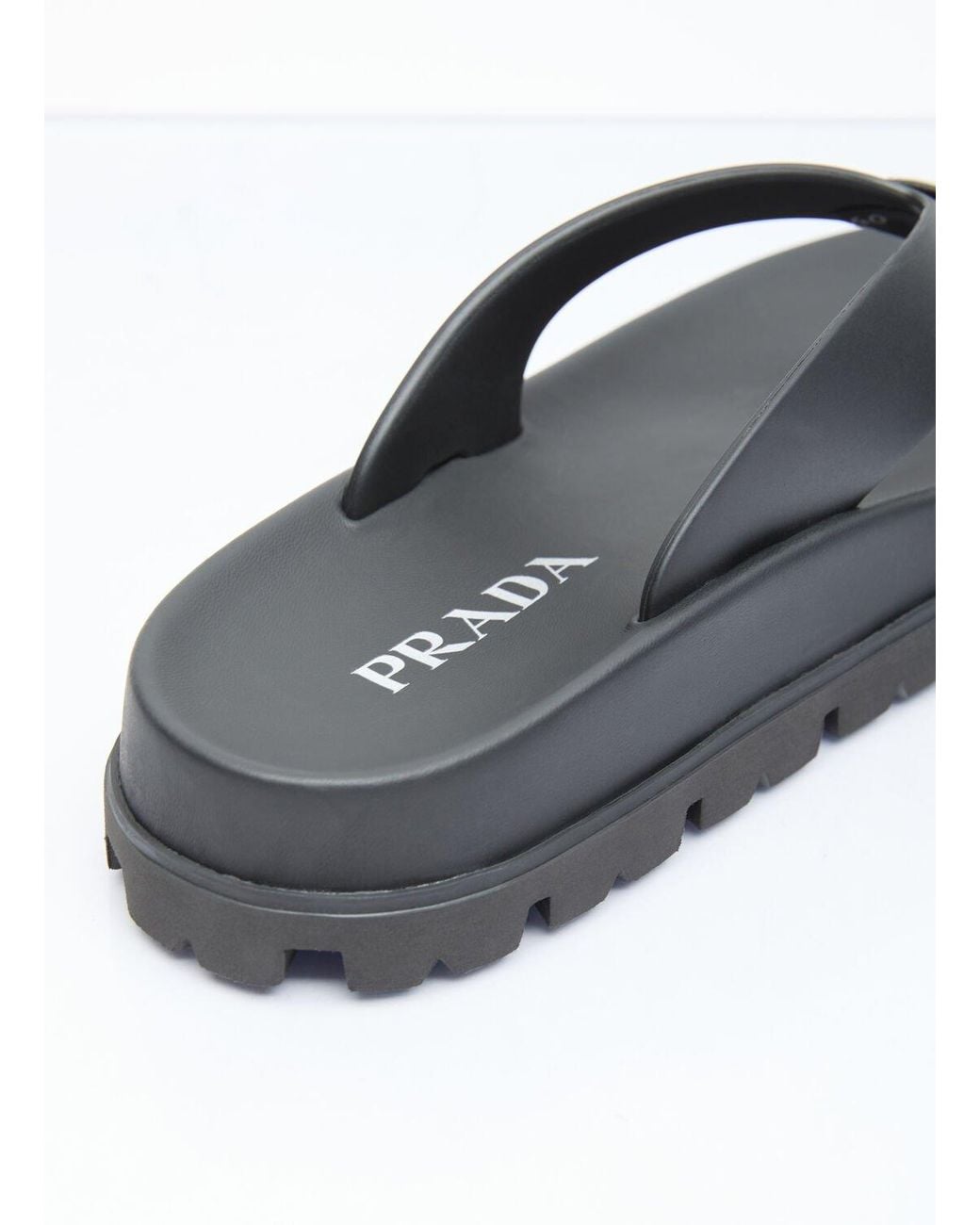 Prada Multicolor Logo Plaque Slides