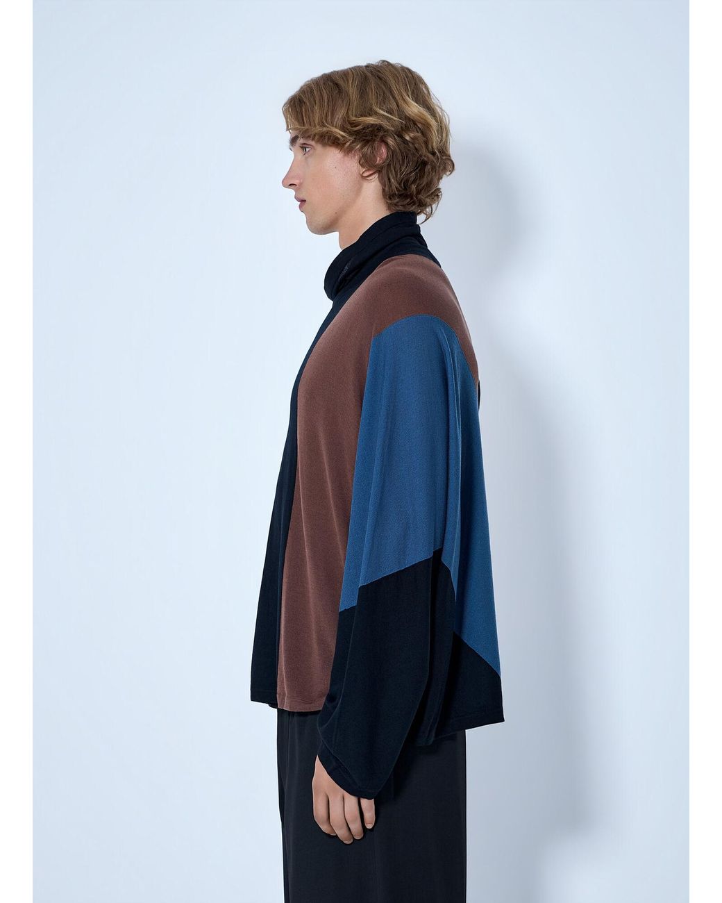 Kiko Kostadinov Blue Sigo Knit Pullover for men
